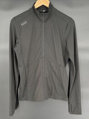 5.11 Men's Tactical Lightweight Full-Zip Jacket S Black Stretchy Outdoor Utility